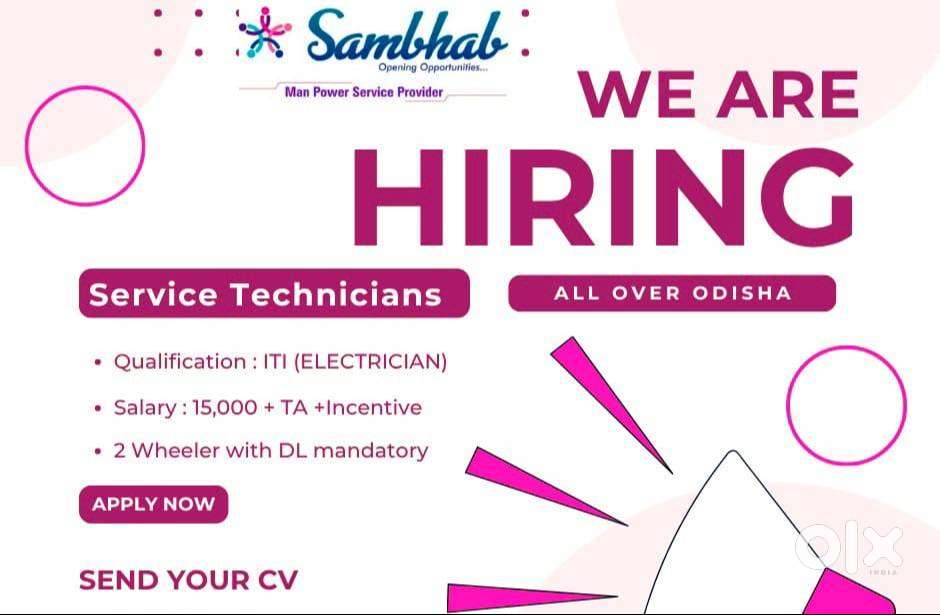 Service Technician Job in Bhubaneswar All Over Odisha