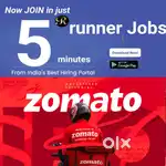 FREE JOINING 100 Delivery boys Zomato Food Delivery jobs