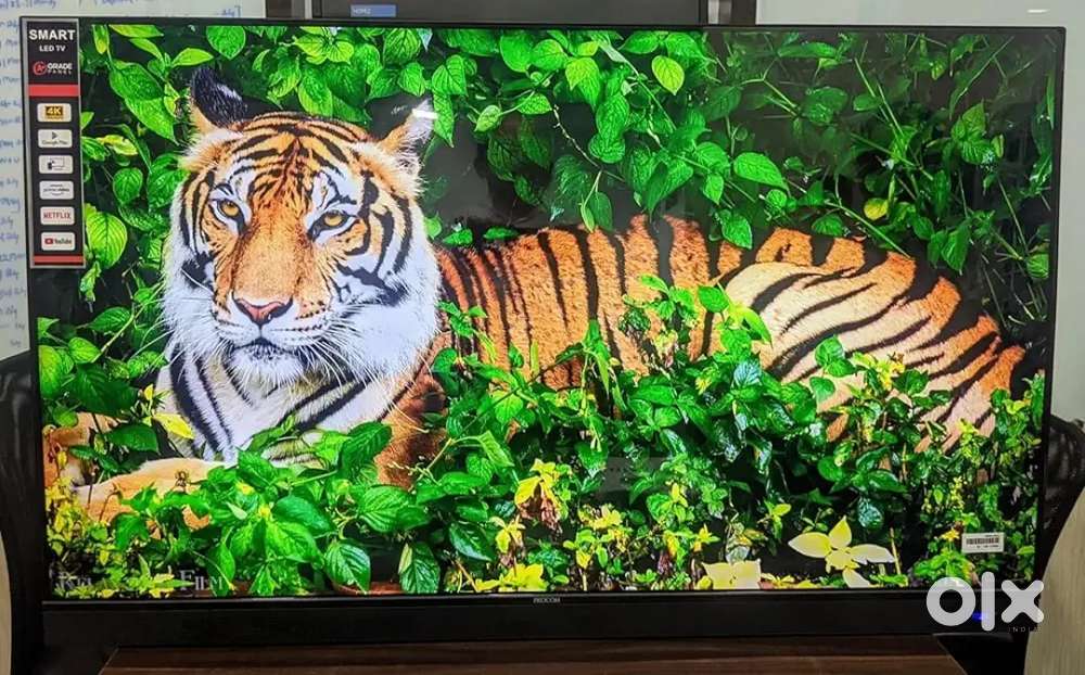 NEW SLIM QLED 43 INCH  SMART ANDROID FRAME LESS LED TV REMOTE CONTROL