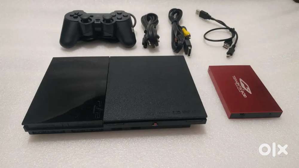 PS2 32 GB WITH 20 + 1200 RETRO GAME & ALL NEW ACCESSORIES