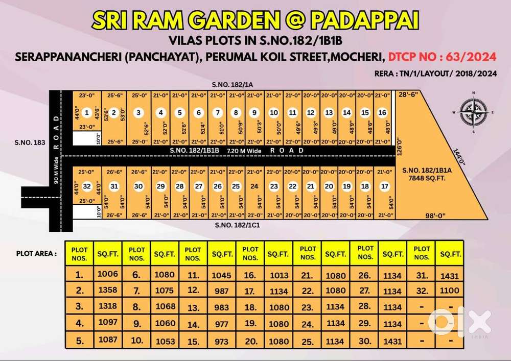 உடனே வீடு கட்டு குடியேற CMDA plot NR பட்டாபிராம் அன்னம்பேடு just 14L