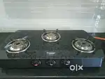3 burner Glass top stove