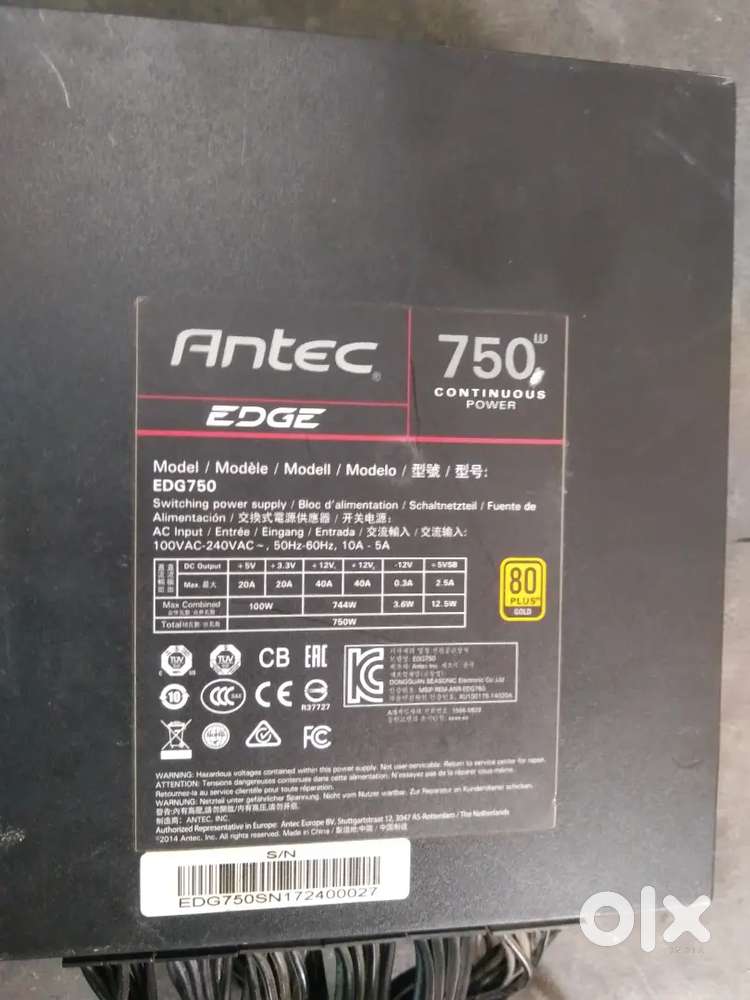Antec 750watt gaming Power supply