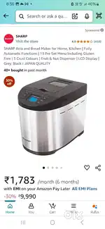 Sharp bread and atta maker