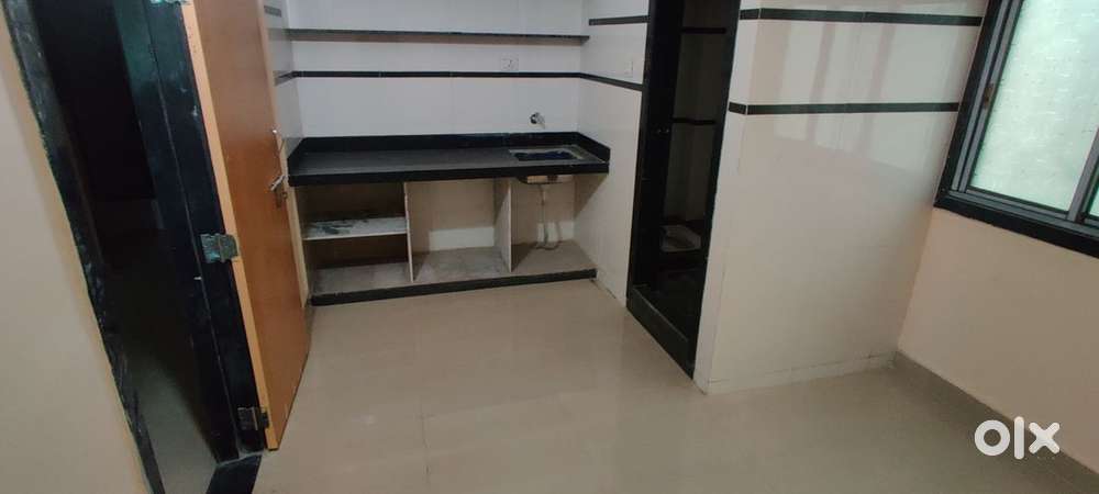 Sigle room with kitchen platform with sepeate toilet bathroom