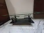 Glass centre table solid