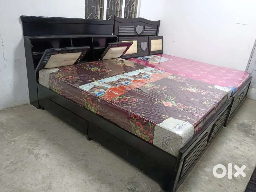 New luxury 5/6.5 queen &king size bed Head storage with bottam storage