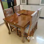 Assam teak wood dining table sell with wholesale price cod available
