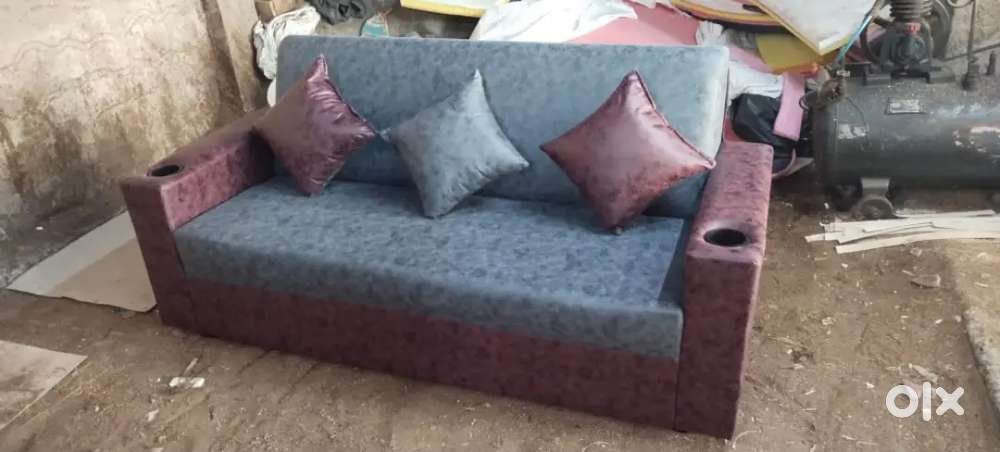 3+1+1 sofa set with cup holder available in Starf Furniture