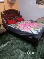 King size bed cot with mattress