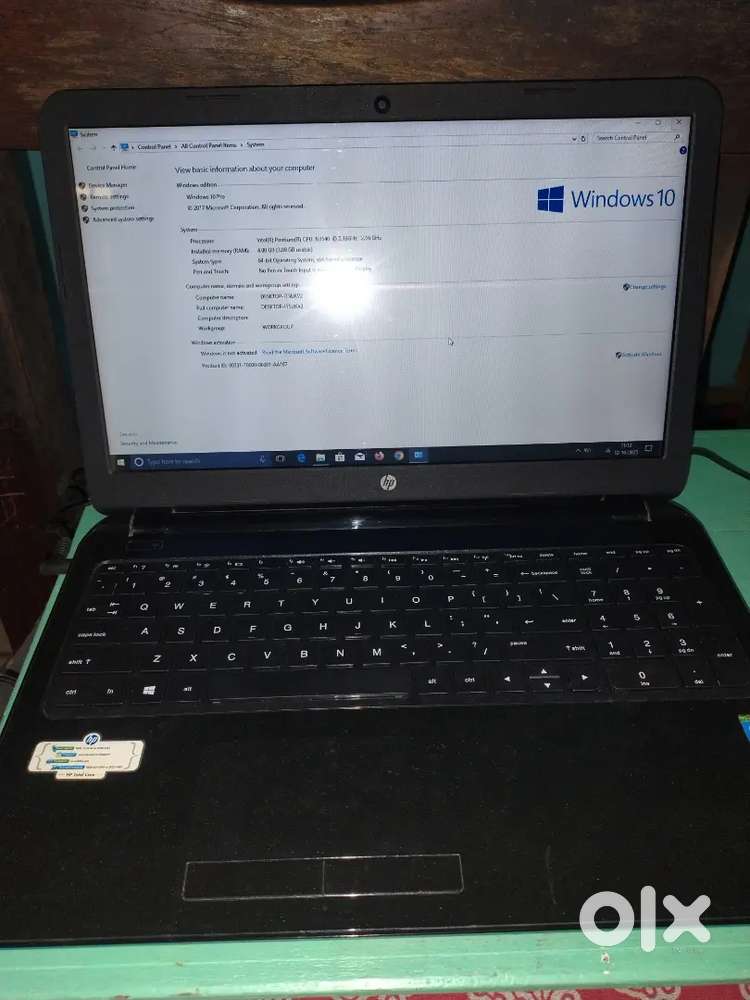 HP laptop intel Pentium CPU