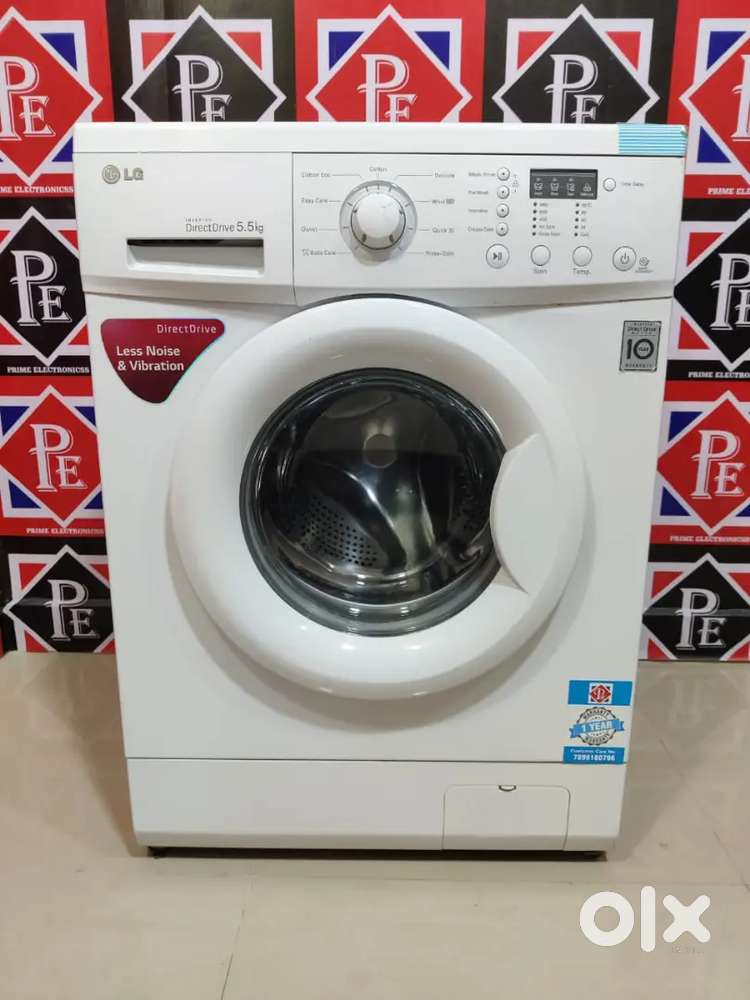 €¢ Get LG less noice washing machine inverter 5.5 kg with door delever