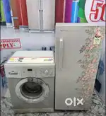 Panasonic single door flower design refrigerator,  IFB Front load