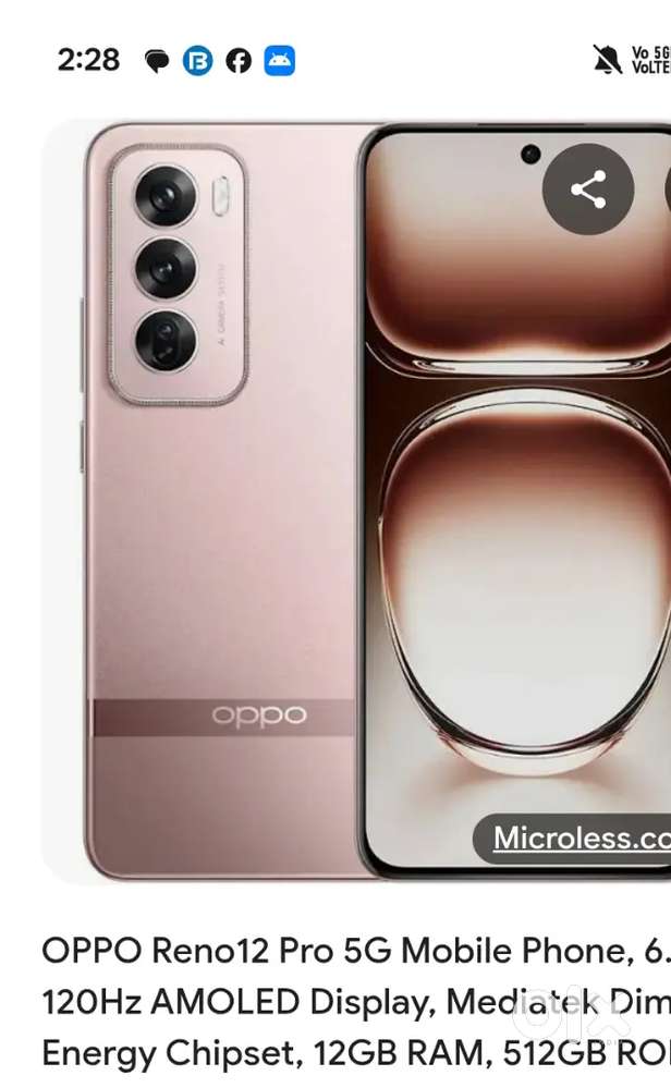 Oppo Reno 12 Pro 5G 512 GB 4 mont