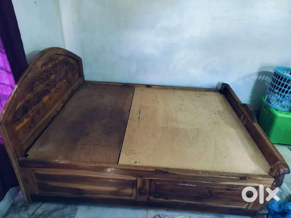 Made with Teak King size Bed