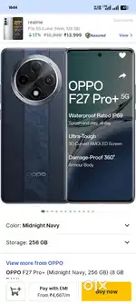 OPPO f27pro plus 3manth old sab kuchh h bil box