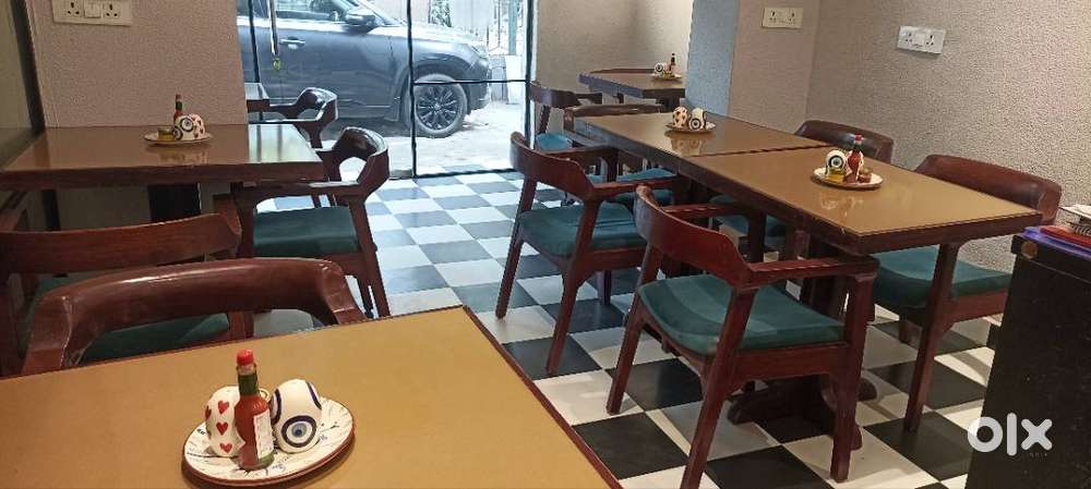 Restaurant table and chairs