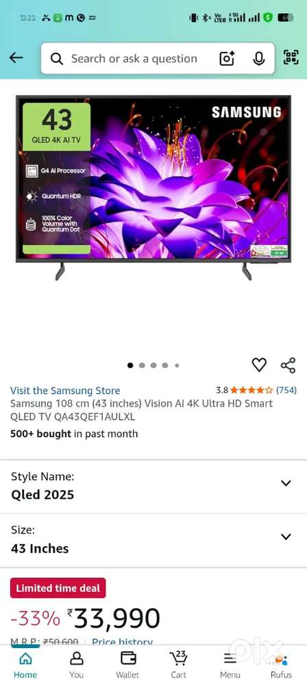 Samsung 43 4k brand New