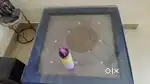 Sofa center table glass topping