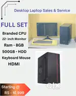 1 - Year Warranty  NEW Branded i3-i5-i7 Desktop Laptop Sales & Service
