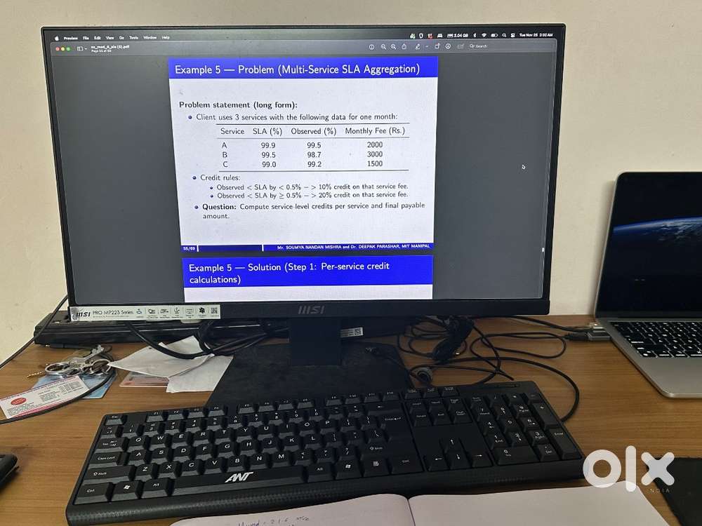 MSI pro mp223 monitor for sale