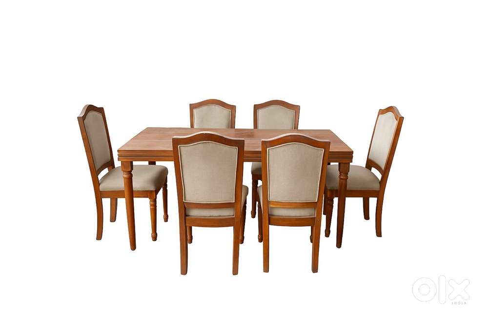 Premium SAGWAN WOOD 6 seater with chairs-excellent condition