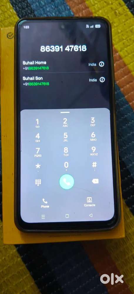 REALME 13 5G MOBILE BOX BILL CHARGER WITH NEET CONDITION LIKE NEW PHO