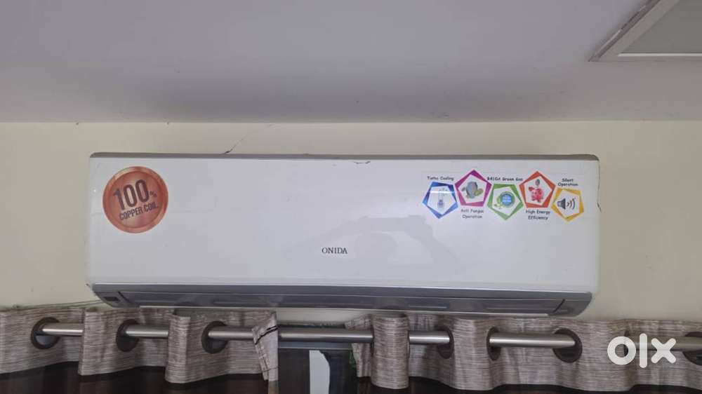Onida Split AC – 1.5 Ton (Approx.)  100% Copper Coil  Good Condition