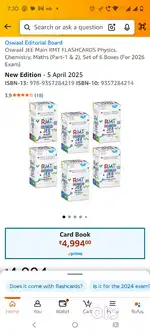 IIT JEE Flash Cards