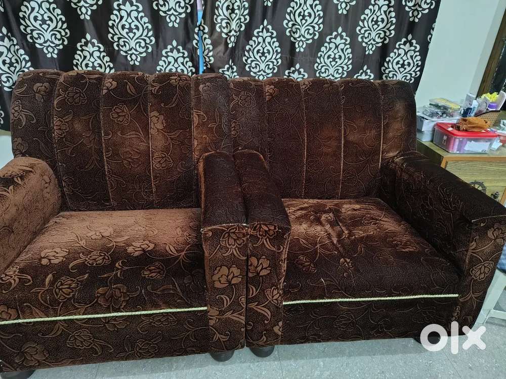 Very good 3+1+1 double velvet sofa