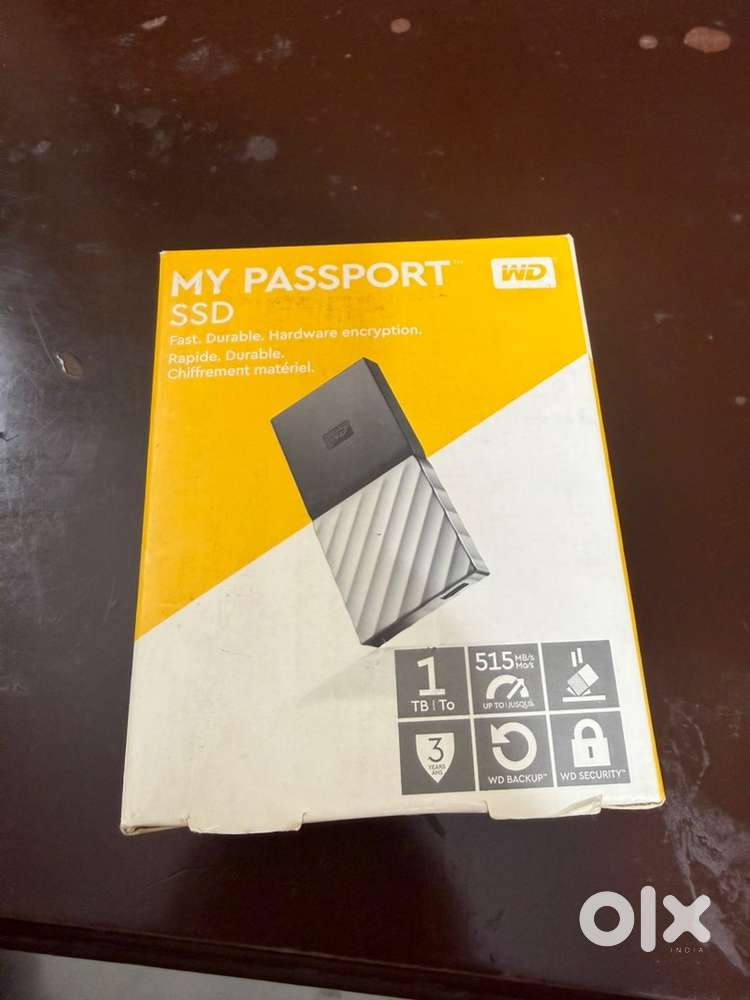 Western Digital My passport SSD 1TB 515mbs speed usb c type its in box