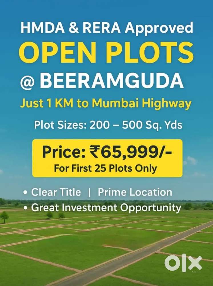 :*Hmda & Rera Plots At Beeramguda