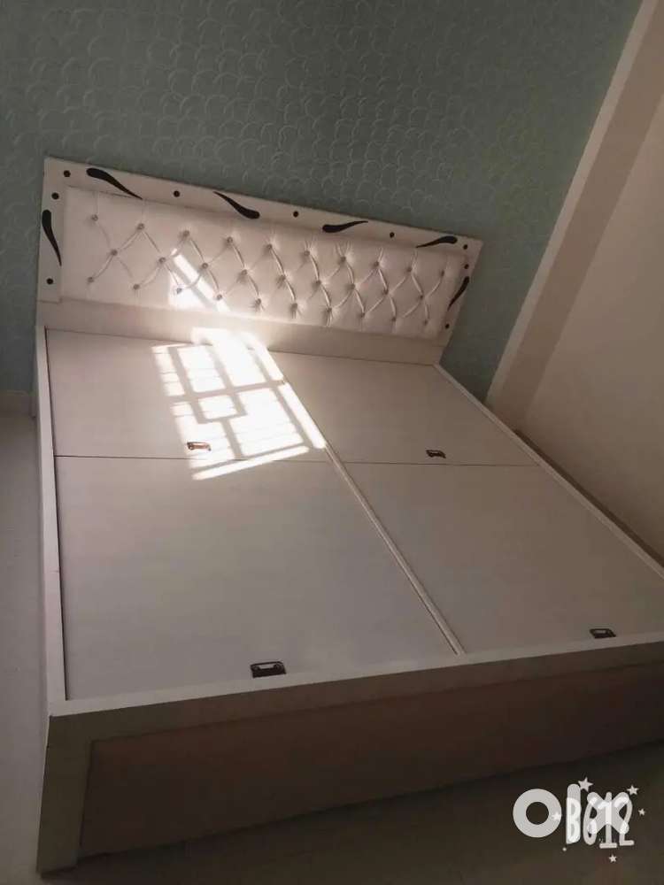 Today big discount buy new double bed withbox 7490/- EMI available