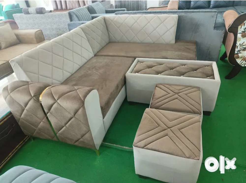 Sat. Sale buy new sofa 8490, L size sofa 13990/-