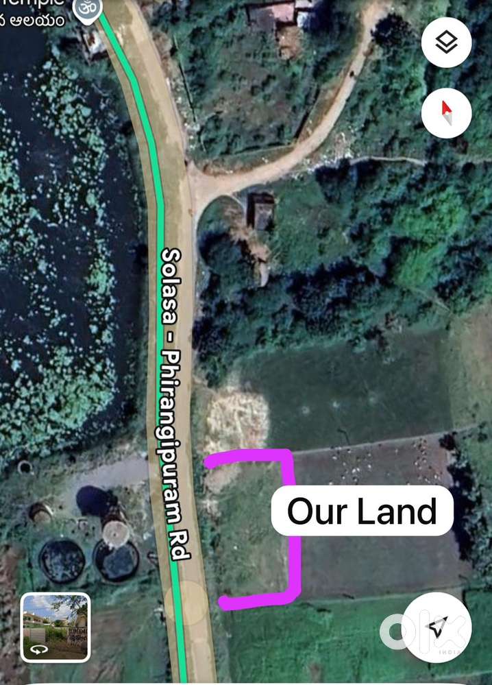 Soil filled land for lease for Goat farm/DairyFarm/Godown near Solasa