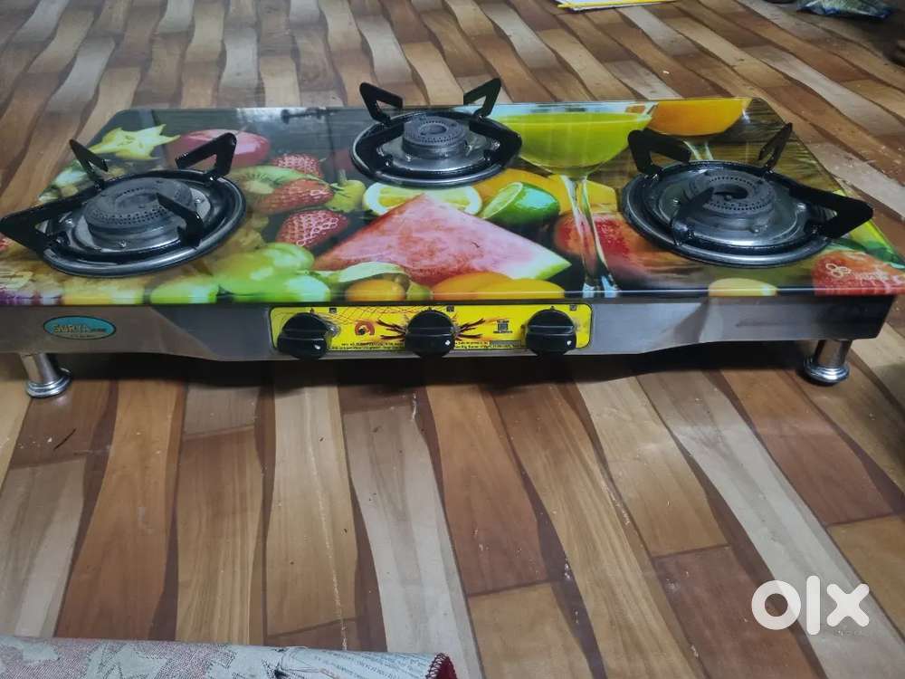 Unbreakable glass gas stove