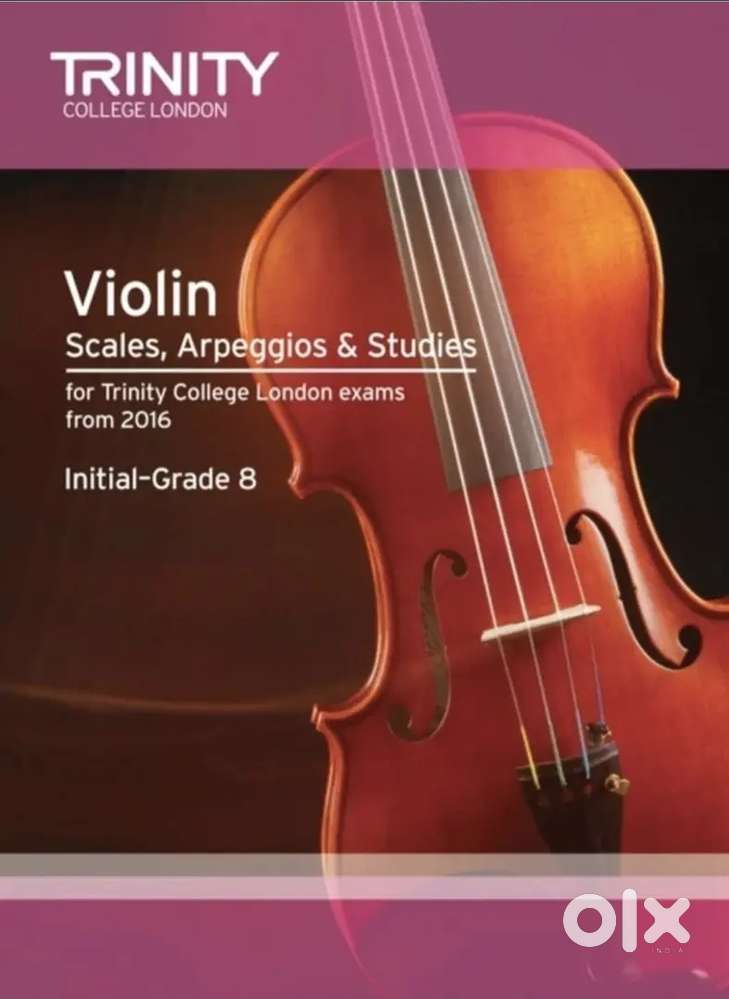 Violin exam book Trinity grade 3 to grade 8 and scales, arpeggios book
