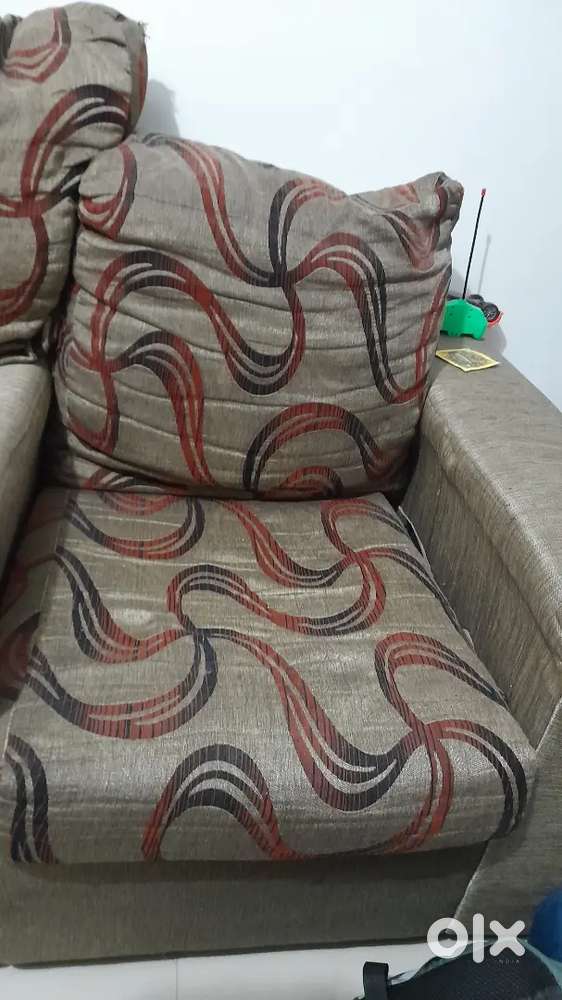 Single Seater Sofa (2 no. , Brown colour)
