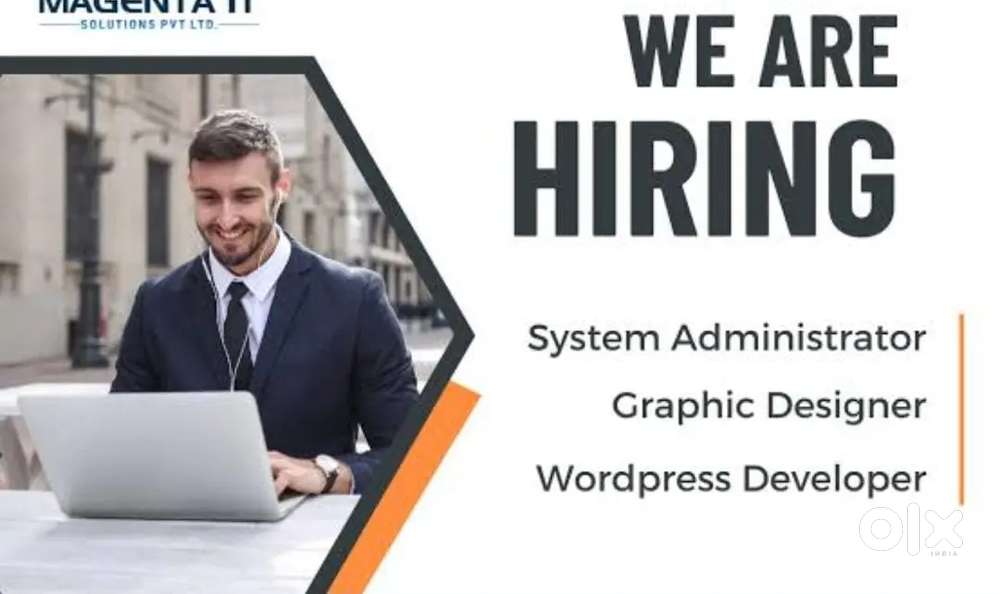 Hiring for system admin & Graphics designer