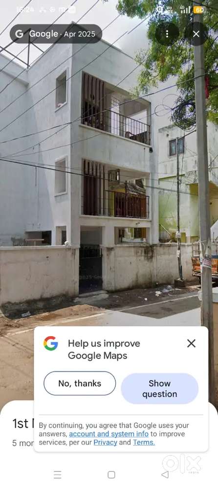 1Rk house with attached toilet Tile flooring for rent