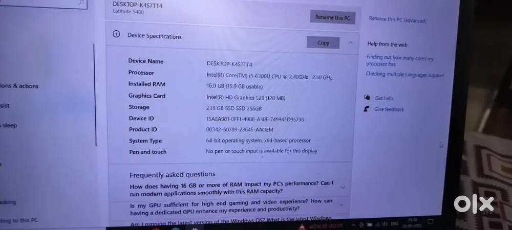 Dell nu laptop vechvanu che