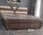 Bumper sale buy new double bed with box -6499/-Emi available