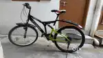 Mountain Bycycle disk brakes and double suspension