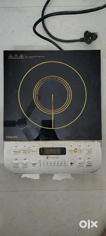 Philips Viva Collection 2100W Induction Stove (Soft Touch + Glass Top)