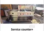Prem Steel Heavy weight Service cum Double burner Counter of Rs 65000
