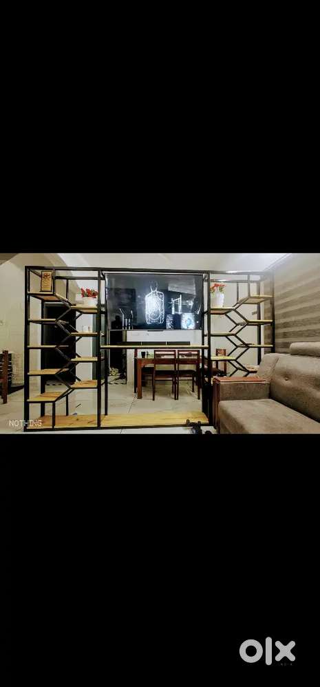 Tv stand with partition