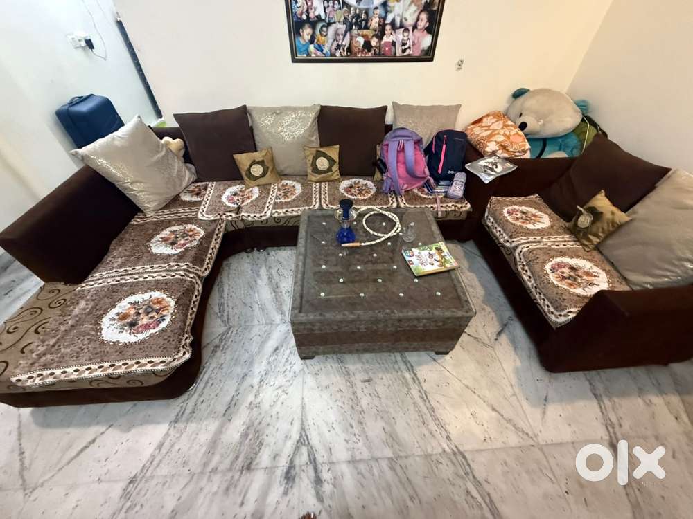 8 seater sofa set along with centre table