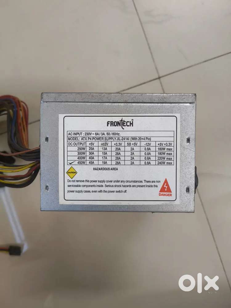 Frontech 450w smps/psu