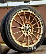 17 Inch 4 Hole 100/108 Pcd 7.5J BBS 4 Used Alloys & 215/45/17 4 Tyers