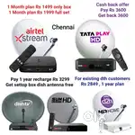 AIRTEL DTH ! TATÀ ! SUNDIRECT ! PLÀY ! DISHTV ! VIDEOCON D2H ! LED TV